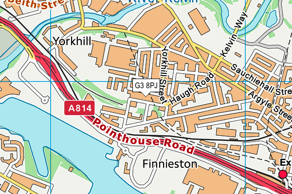 G3 8PJ map - OS VectorMap District (Ordnance Survey)