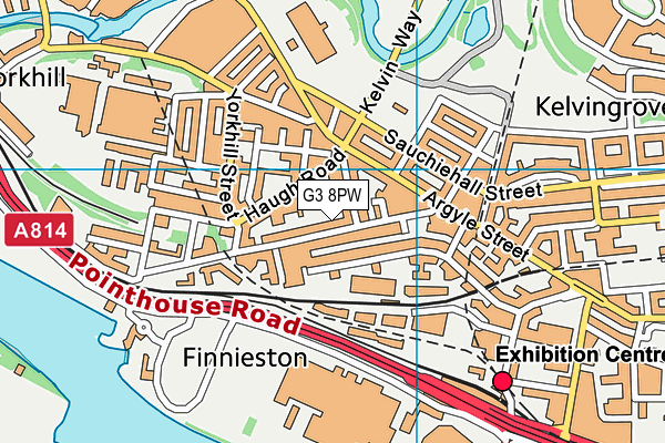 G3 8PW map - OS VectorMap District (Ordnance Survey)