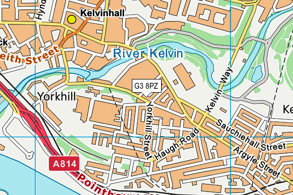 G3 8PZ map - OS VectorMap District (Ordnance Survey)