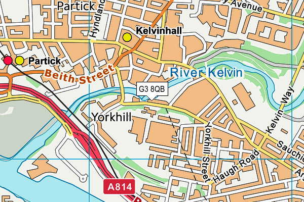 G3 8QB map - OS VectorMap District (Ordnance Survey)