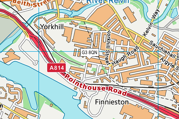 G3 8QN map - OS VectorMap District (Ordnance Survey)