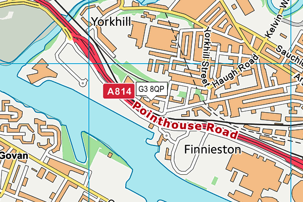 G3 8QP map - OS VectorMap District (Ordnance Survey)