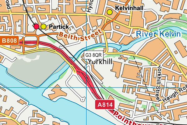 G3 8QR map - OS VectorMap District (Ordnance Survey)