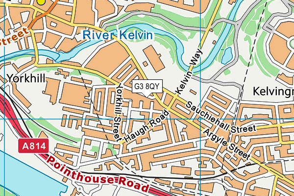 G3 8QY map - OS VectorMap District (Ordnance Survey)