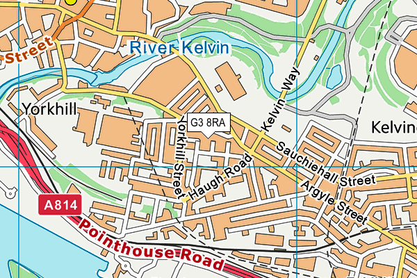 G3 8RA map - OS VectorMap District (Ordnance Survey)