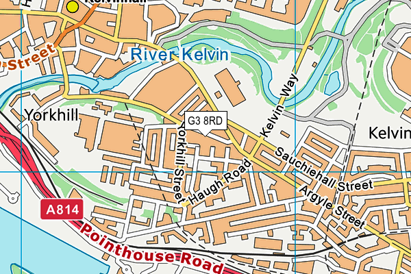 G3 8RD map - OS VectorMap District (Ordnance Survey)