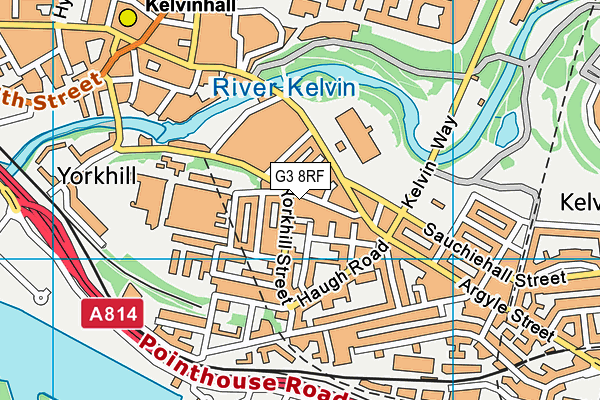 G3 8RF map - OS VectorMap District (Ordnance Survey)