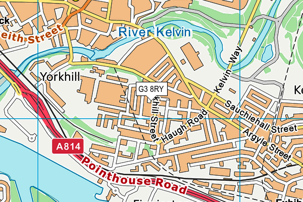 G3 8RY map - OS VectorMap District (Ordnance Survey)
