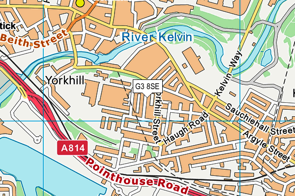 G3 8SE map - OS VectorMap District (Ordnance Survey)