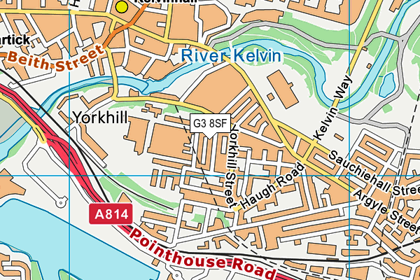 G3 8SF map - OS VectorMap District (Ordnance Survey)