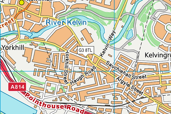 G3 8TL map - OS VectorMap District (Ordnance Survey)