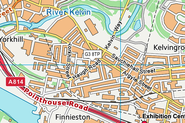 G3 8TP map - OS VectorMap District (Ordnance Survey)