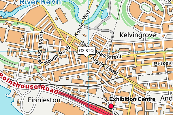 G3 8TQ map - OS VectorMap District (Ordnance Survey)