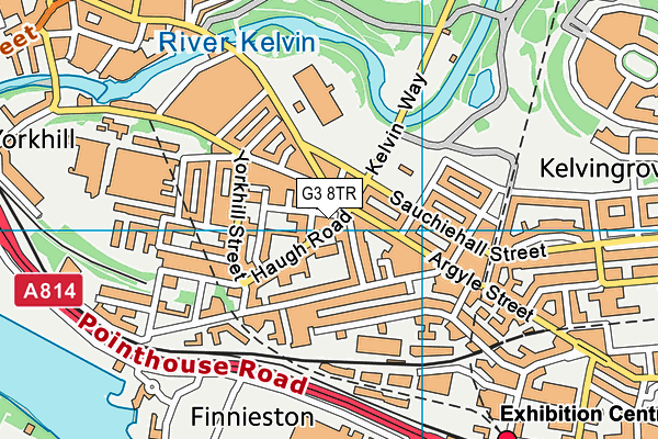 G3 8TR map - OS VectorMap District (Ordnance Survey)