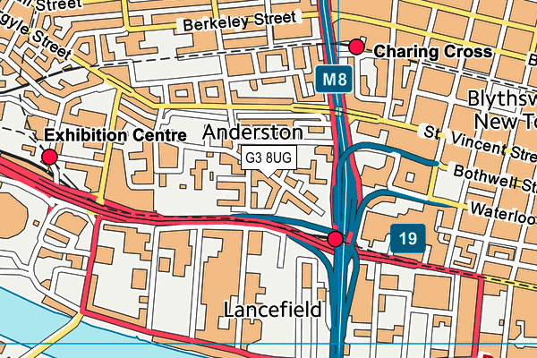 G3 8UG map - OS VectorMap District (Ordnance Survey)