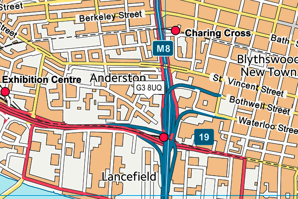 G3 8UQ map - OS VectorMap District (Ordnance Survey)