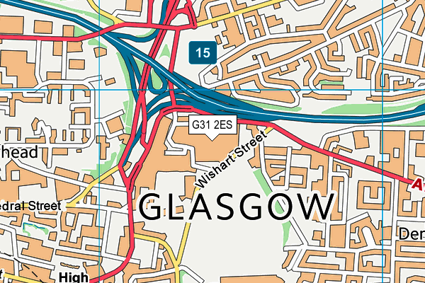 G31 2ES map - OS VectorMap District (Ordnance Survey)