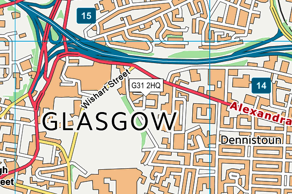 G31 2HQ map - OS VectorMap District (Ordnance Survey)