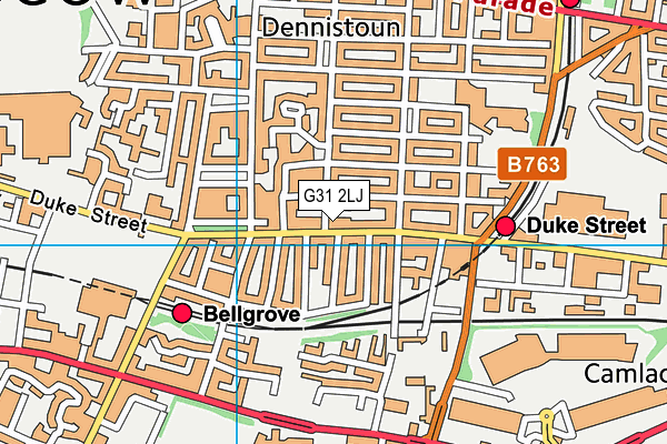 G31 2LJ map - OS VectorMap District (Ordnance Survey)