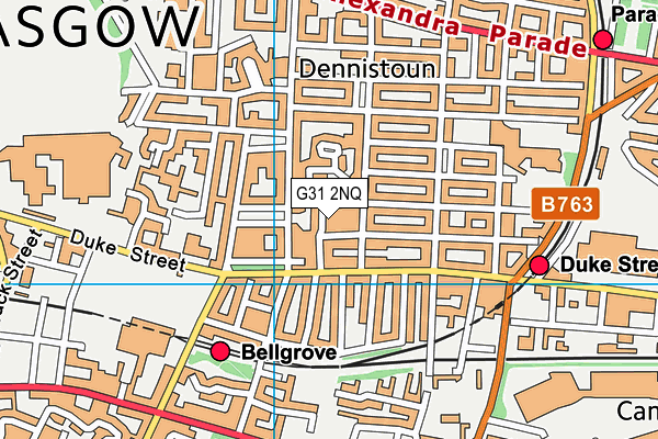 G31 2NQ map - OS VectorMap District (Ordnance Survey)