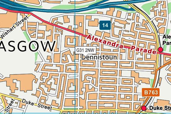 G31 2NW map - OS VectorMap District (Ordnance Survey)