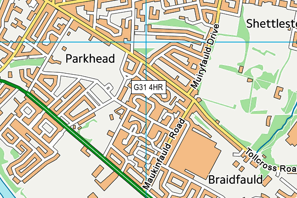 G31 4HR map - OS VectorMap District (Ordnance Survey)