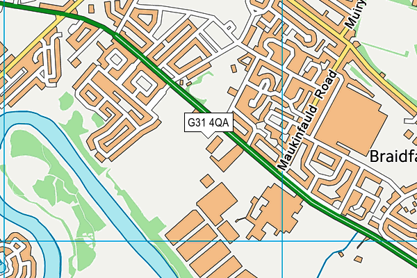 G31 4QA map - OS VectorMap District (Ordnance Survey)