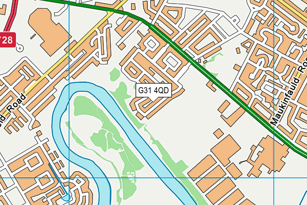 G31 4QD map - OS VectorMap District (Ordnance Survey)