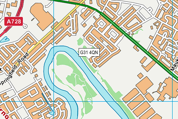 G31 4QN map - OS VectorMap District (Ordnance Survey)