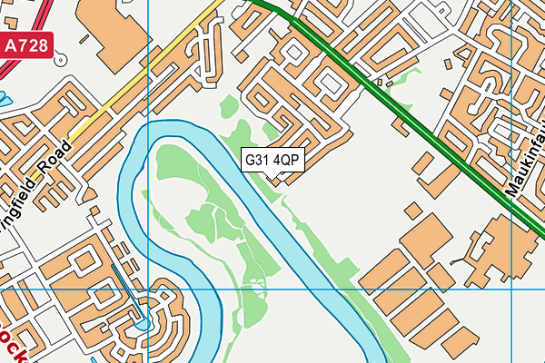 G31 4QP map - OS VectorMap District (Ordnance Survey)