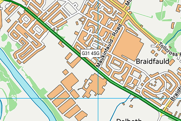 G31 4SG map - OS VectorMap District (Ordnance Survey)