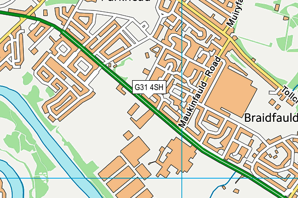 G31 4SH map - OS VectorMap District (Ordnance Survey)