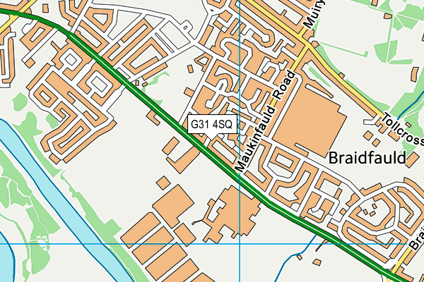 G31 4SQ map - OS VectorMap District (Ordnance Survey)
