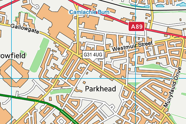 G31 4UG map - OS VectorMap District (Ordnance Survey)