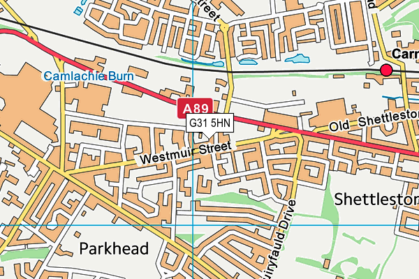 G31 5HN map - OS VectorMap District (Ordnance Survey)