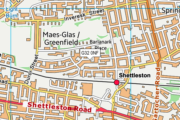 G32 0NF map - OS VectorMap District (Ordnance Survey)