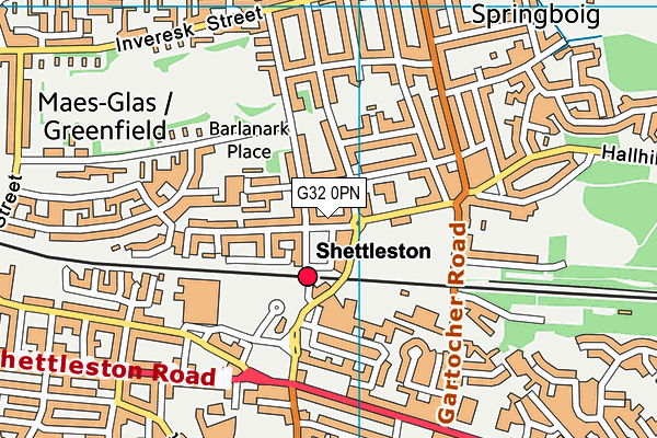 G32 0PN map - OS VectorMap District (Ordnance Survey)