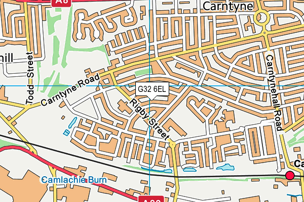 G32 6EL map - OS VectorMap District (Ordnance Survey)