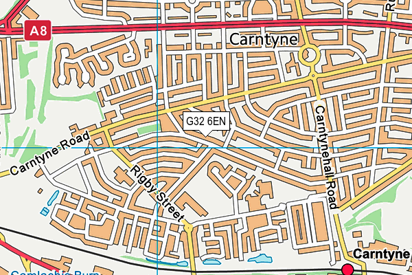 G32 6EN map - OS VectorMap District (Ordnance Survey)