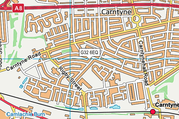 G32 6EQ map - OS VectorMap District (Ordnance Survey)