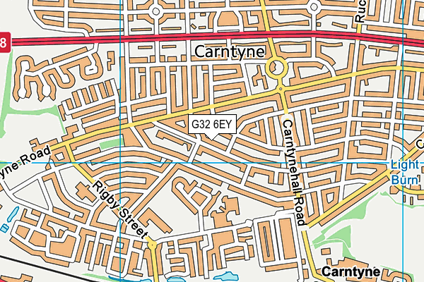 G32 6EY map - OS VectorMap District (Ordnance Survey)