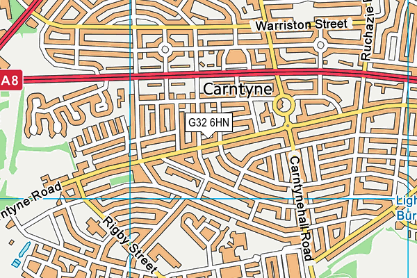 G32 6HN map - OS VectorMap District (Ordnance Survey)
