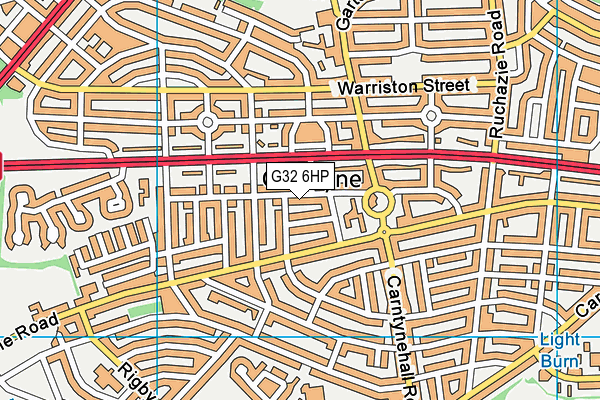 G32 6HP map - OS VectorMap District (Ordnance Survey)