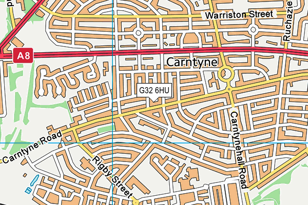 G32 6HU map - OS VectorMap District (Ordnance Survey)
