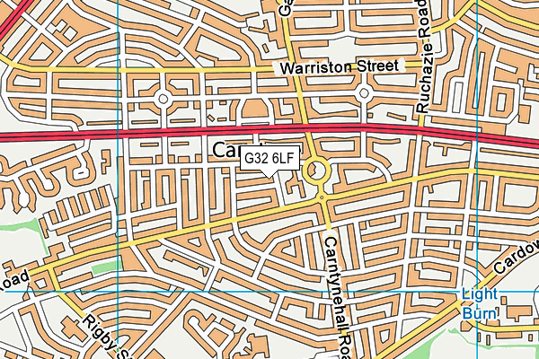 G32 6LF map - OS VectorMap District (Ordnance Survey)