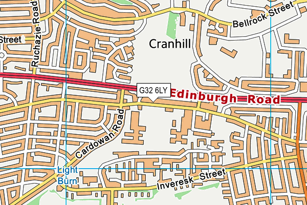 G32 6LY map - OS VectorMap District (Ordnance Survey)