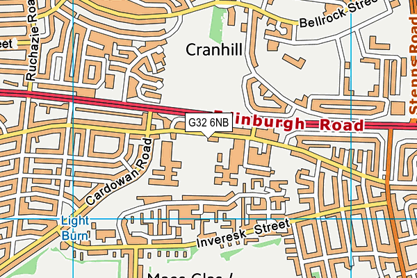 G32 6NB map - OS VectorMap District (Ordnance Survey)