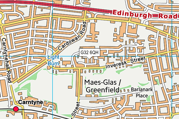 G32 6QH map - OS VectorMap District (Ordnance Survey)