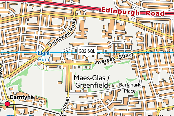 G32 6QL map - OS VectorMap District (Ordnance Survey)