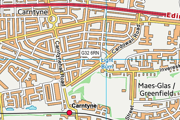 G32 6RN map - OS VectorMap District (Ordnance Survey)